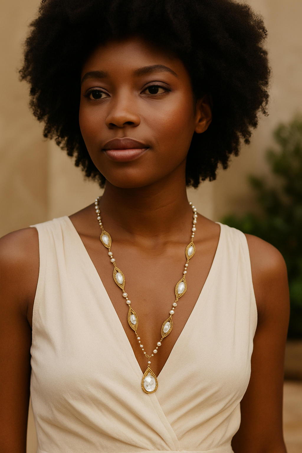 Baroque Pearl Garden Necklace